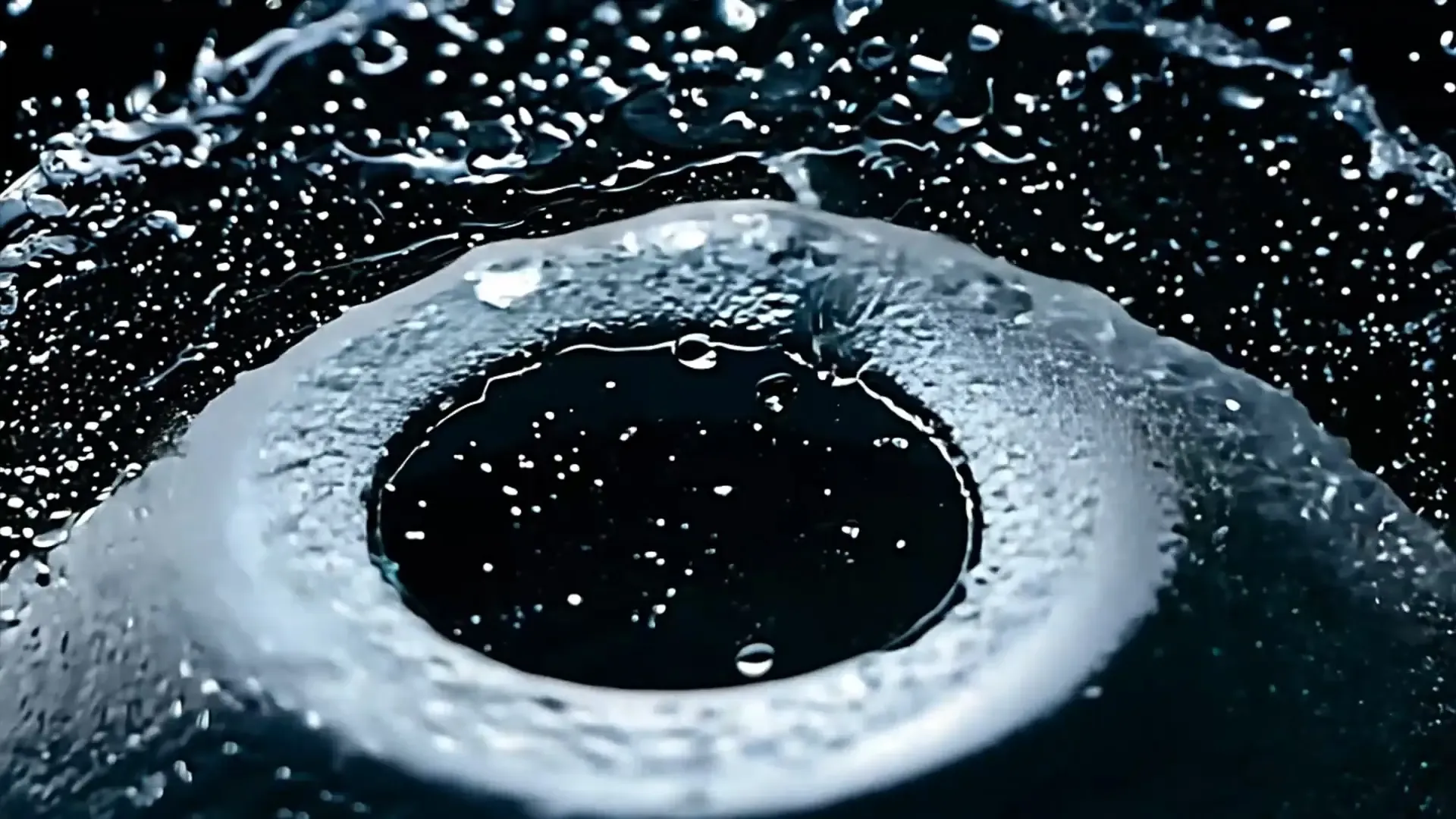 Elegant Water Splash Overlay for Luxury Video Intros